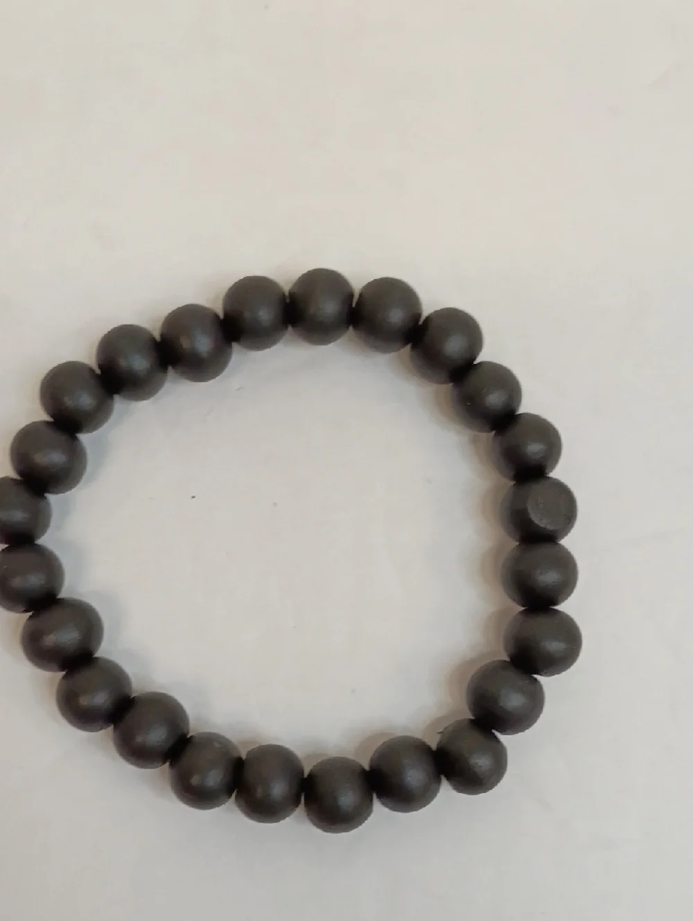 Beaded Bracelet Set Wood Stone Stretch Stack Minimal Boho 4 Piece